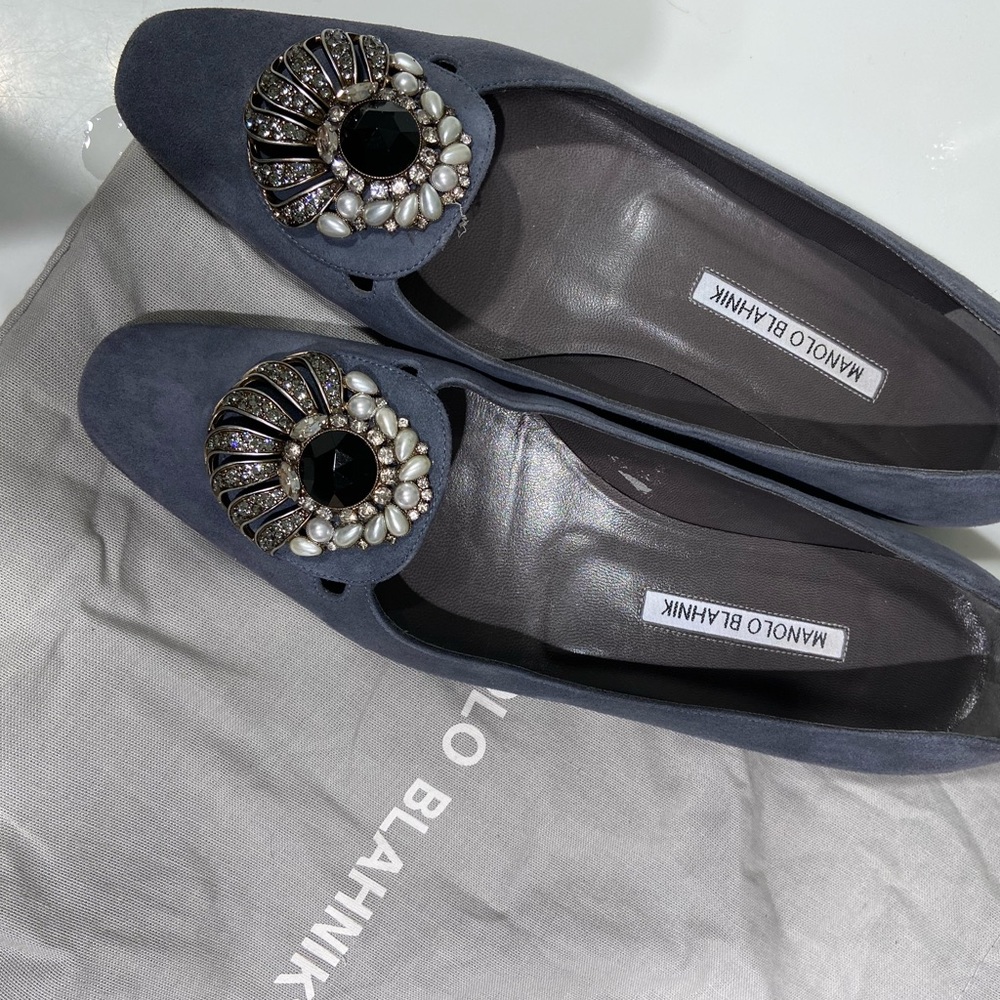 Manolo Blahnik Suede Loafer